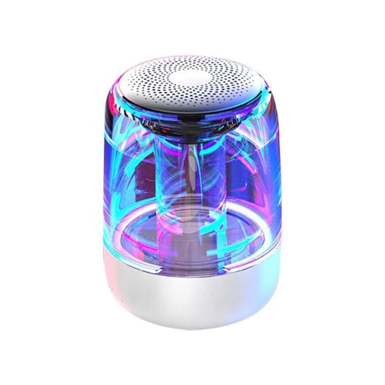 C7 Bluetooth 5.0 Speaker Transparent LED Luminous Subwoofer TWS 6D Surround HIFI Stereo Cool Audio