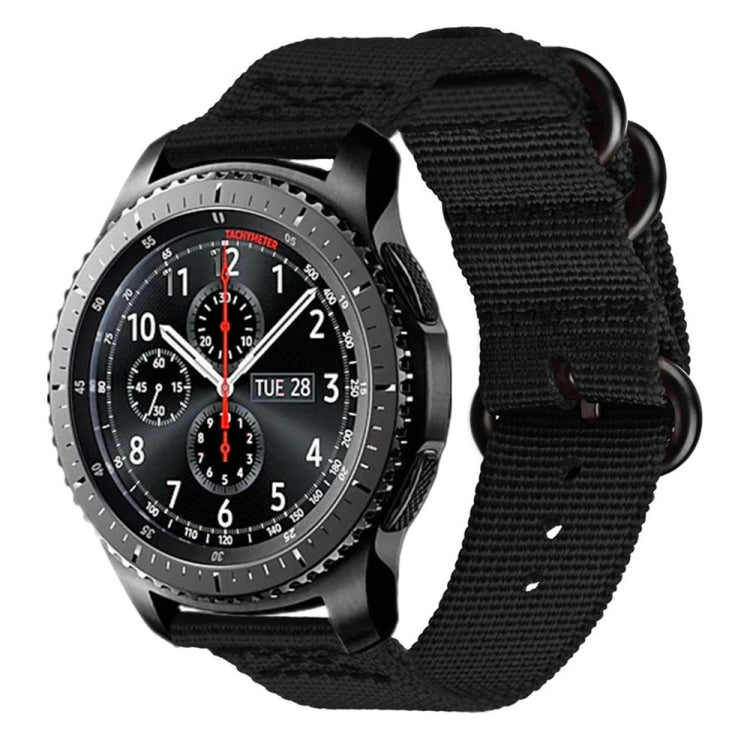 For Samsung Galaxy Watch Active 22mm / S3 Nylon Three-ring Strap