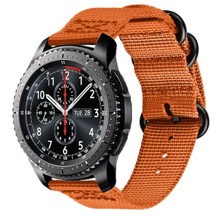 For Samsung Galaxy Watch Active 22mm / S3 Nylon Three-ring Strap