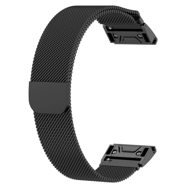 For Garmin Fenix 5 Milan Metal Stainless Steel Metal Watchband