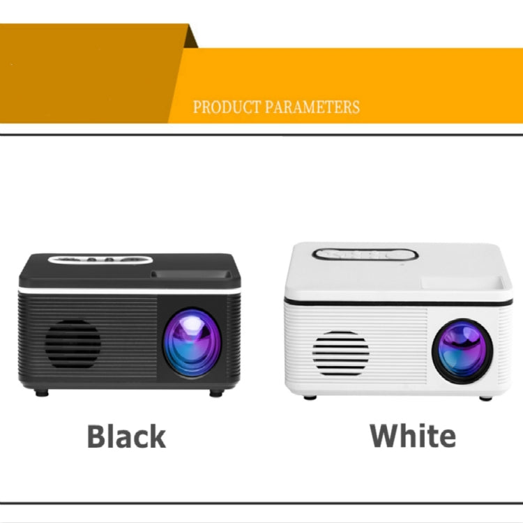 S361 80 lumens 480x320 Pixel Portable Mini Projector, Support 1080P Reluova