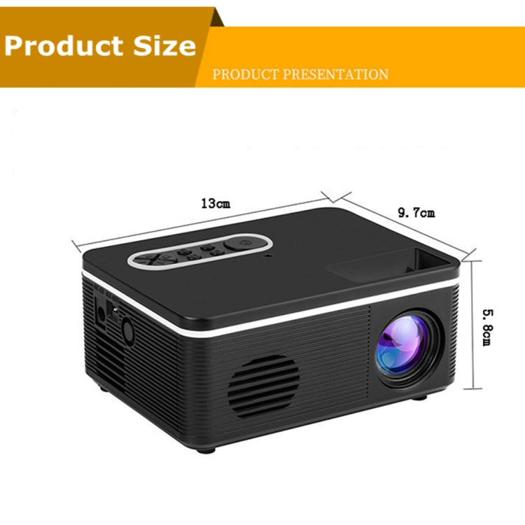 S361 80 lumens 480x320 Pixel Portable Mini Projector, Support 1080P