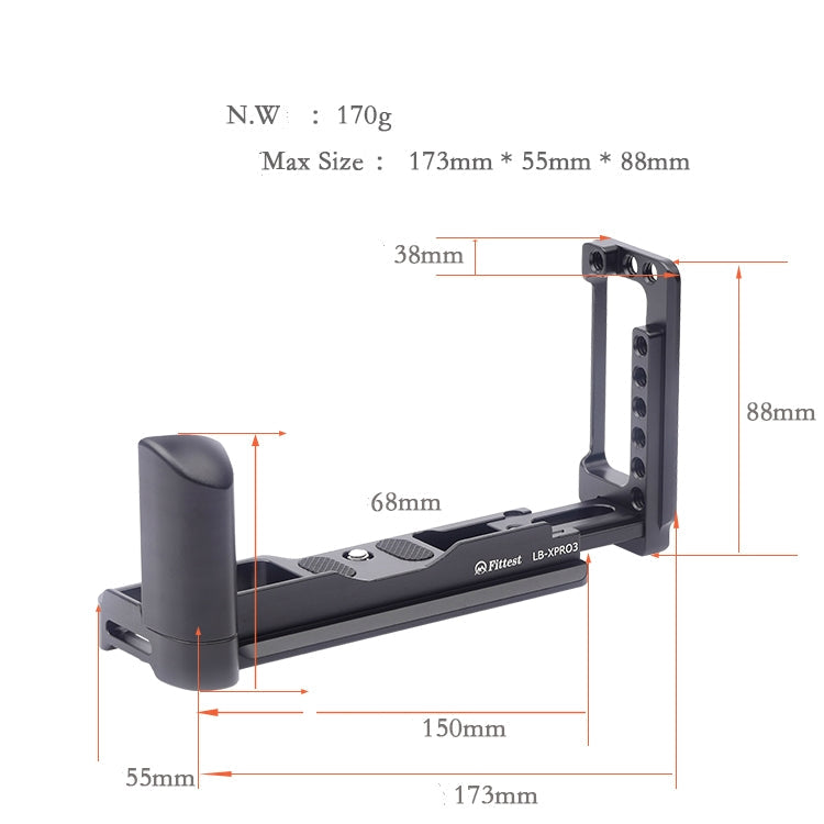 Vertical Shoot Quick Release L Plate Bracket Base Holder for FUJIFILM X Pro 3 My Store