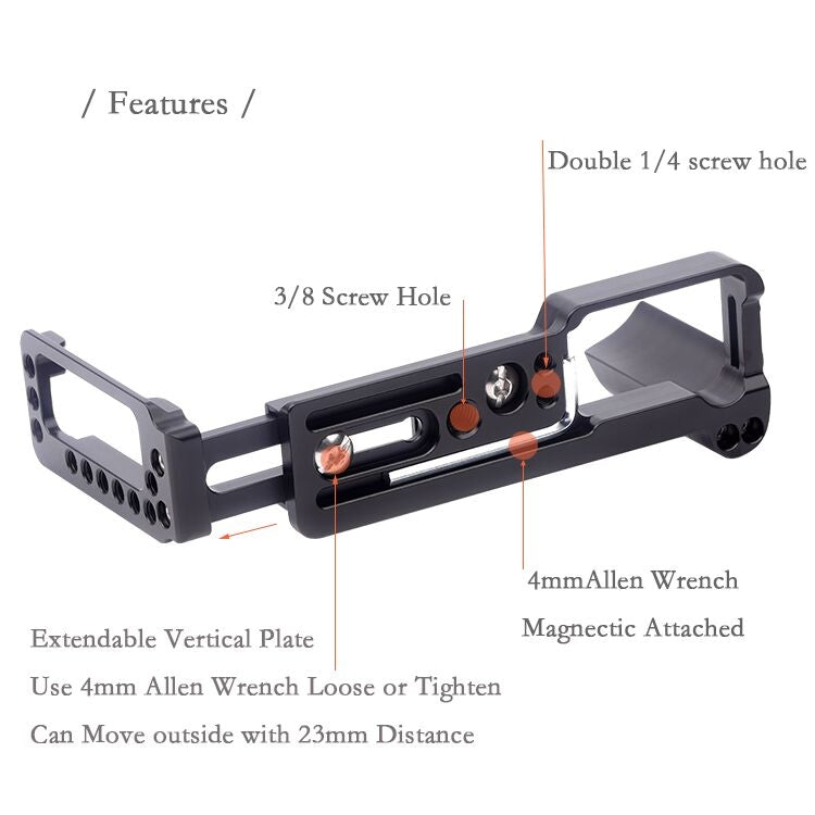 Vertical Shoot Quick Release L Plate Bracket Base Holder for FUJIFILM X Pro 3 My Store