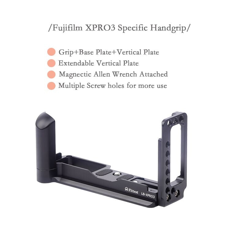 Vertical Shoot Quick Release L Plate Bracket Base Holder for FUJIFILM X Pro 3