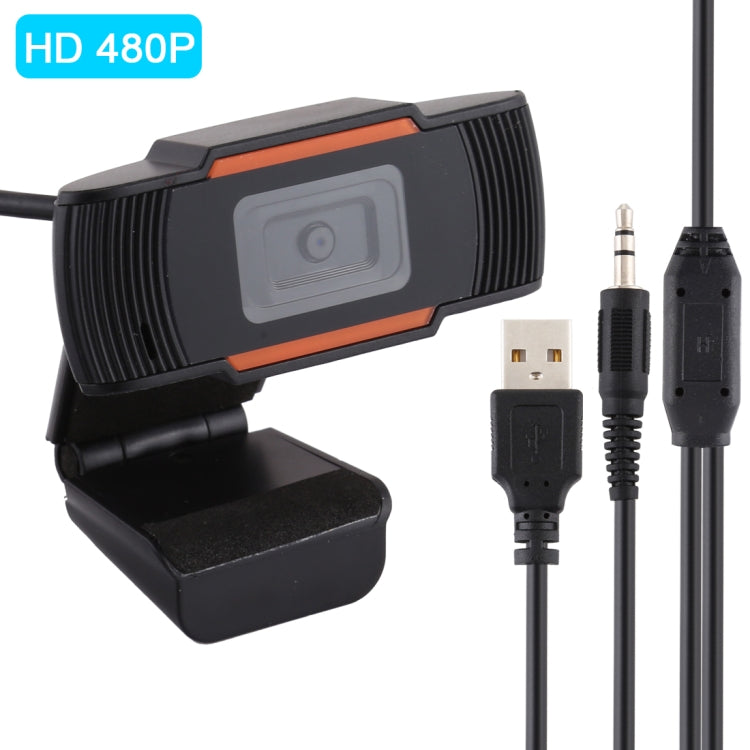 HXSJ A870 Webcam HD 480P PC Camera with Absorption Microphone MIC for Skype for Android TV   Rotatable Computer Camera USB Web Cam My Store