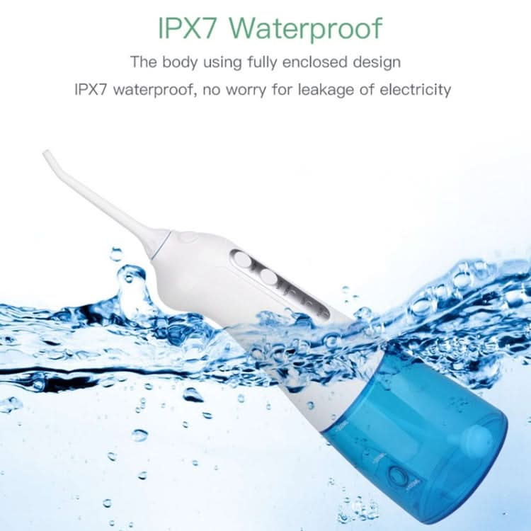 Wireless Water Floss Cleaner Portable 1400mAh USB-Rechargeable Water Flosser IPX7 Waterproof Oral Irrigator, Water Tannk Capacity: 300ML Reluova