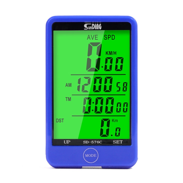 SD-576C Bicycle LCD Backlight Stopwatch Bike Speedometer Cycling Odometer Stopwatch Reluova