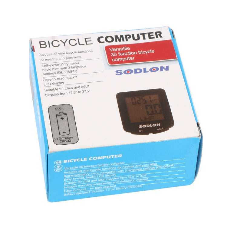 SDL-571 LCD Digital Display Bicycle Computer Wired Waterproof Cycle Odometer Bike Speedometer Stopwatch Riding Accessories Tools Reluova