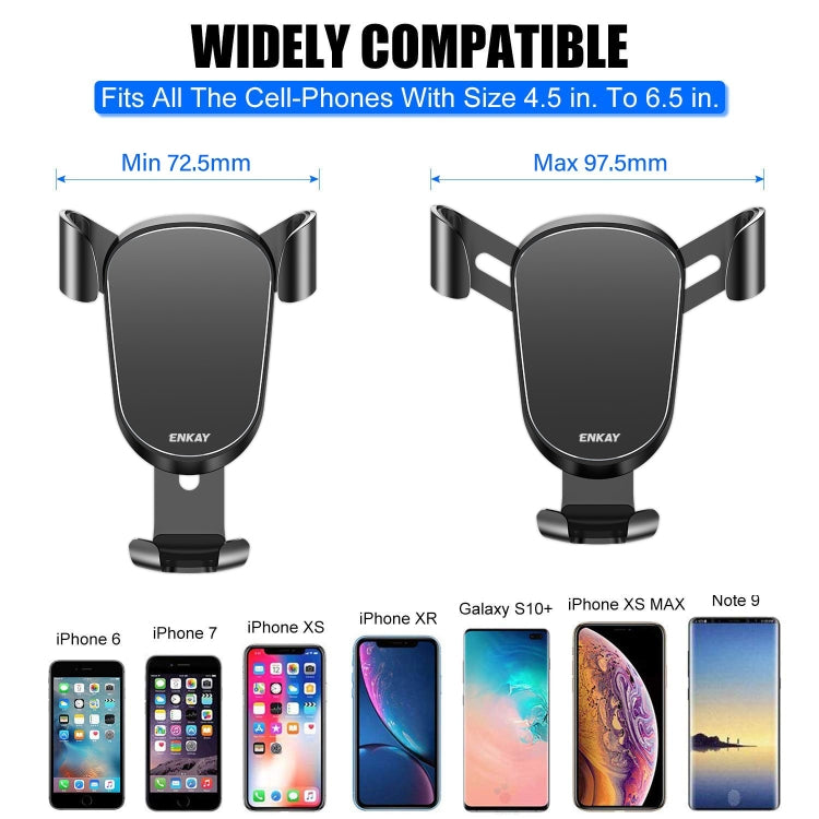 ENKAY ENK-CM101 Automatic Induction Gravity Car Mount Rotation Car Air Vent Mount Phone Holder ÎҵÄÉ̵ê