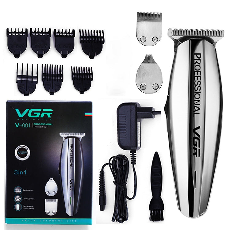 VGR V-001 5W 3 in 1 USB Retro Oil Head Hair Clipper, Plug Type: EU Plug