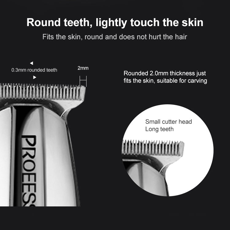 VGR V-001 5W 3 in 1 USB Retro Oil Head Hair Clipper, Plug Type: EU Plug