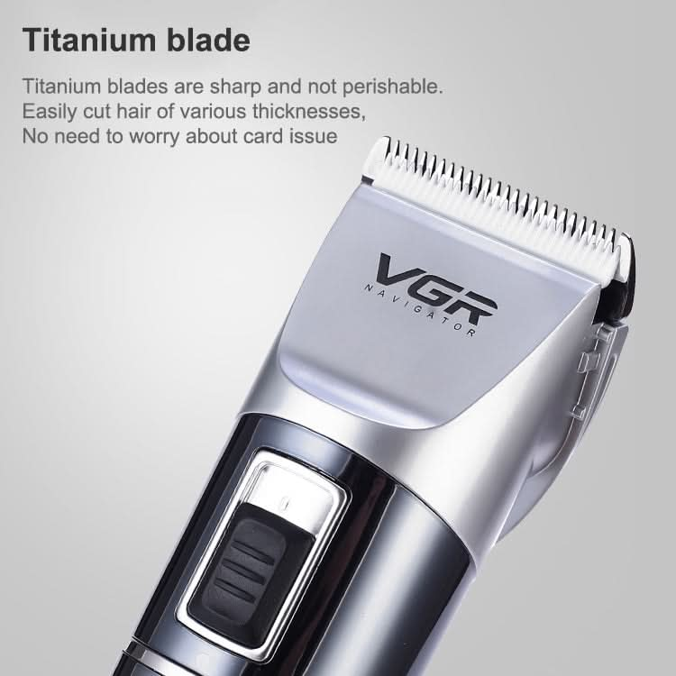 VGR V-002 12W Electric Hair Clipper with LED Display, Plug Type: EU Plug Reluova