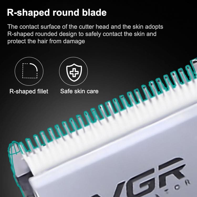 VGR V-002 12W Electric Hair Clipper with LED Display, Plug Type: EU Plug Reluova