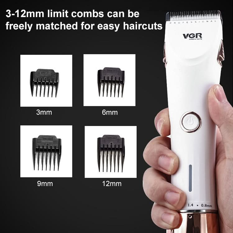 VGR V-005 9W Electric Hair Clipper with Base, Plug Type: EU Plug Reluova