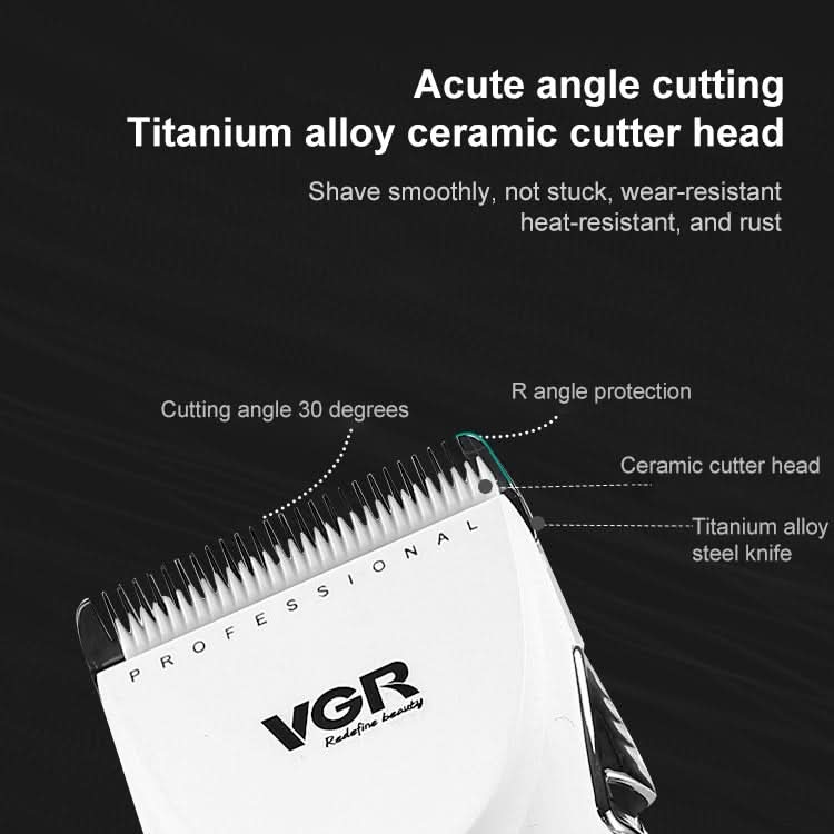 VGR V-005 9W Electric Hair Clipper with Base, Plug Type: EU Plug Reluova