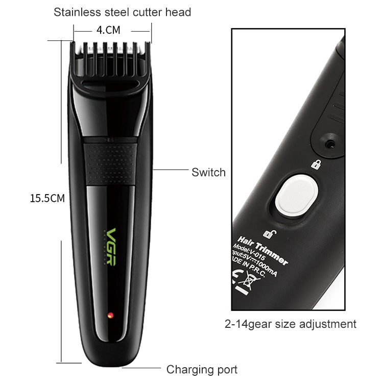 VGR V-015 5W USB Styling Electric Hair Clipper