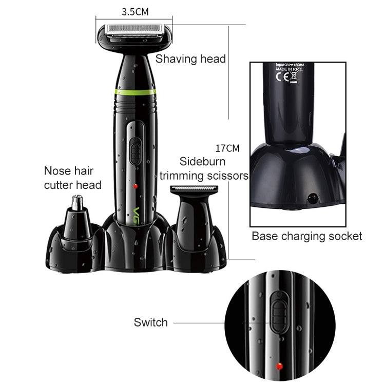 VGR V-016 5W 3 in 1 Men Grooming Suit, Plug Type: EU Plug