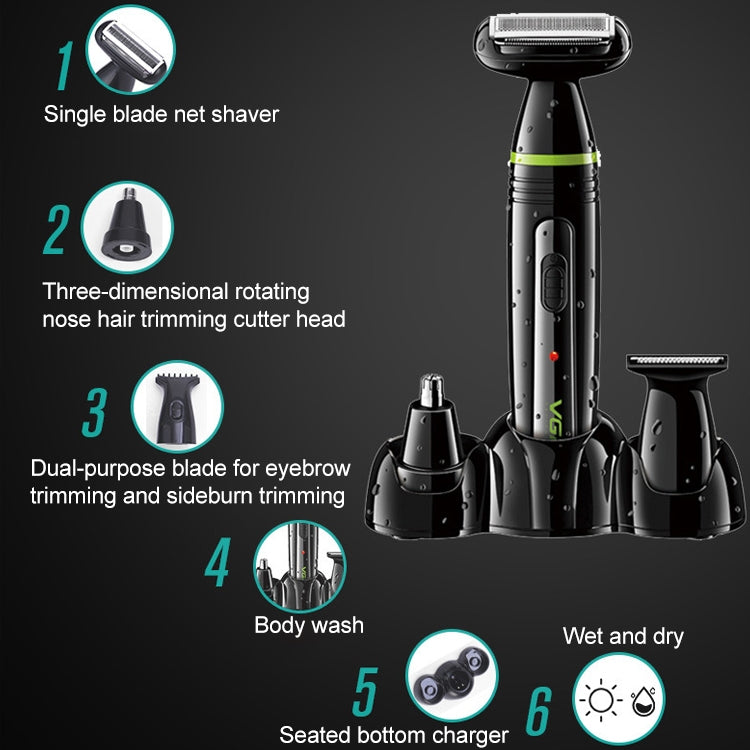 VGR V-016 5W 3 in 1 Men Grooming Suit, Plug Type: EU Plug Reluova