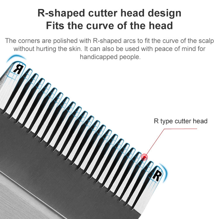 VGR V-018 10W Retro Oil Head Gradient Hair Clipper, Plug Type: EU Plug