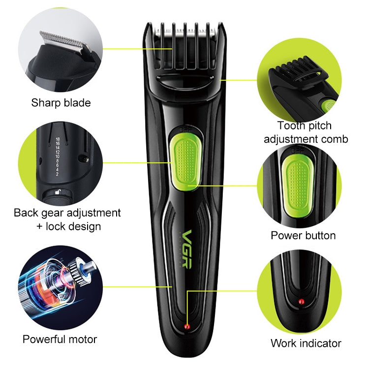 VGR V-019 5W USB Styling Electric Hair Clipper