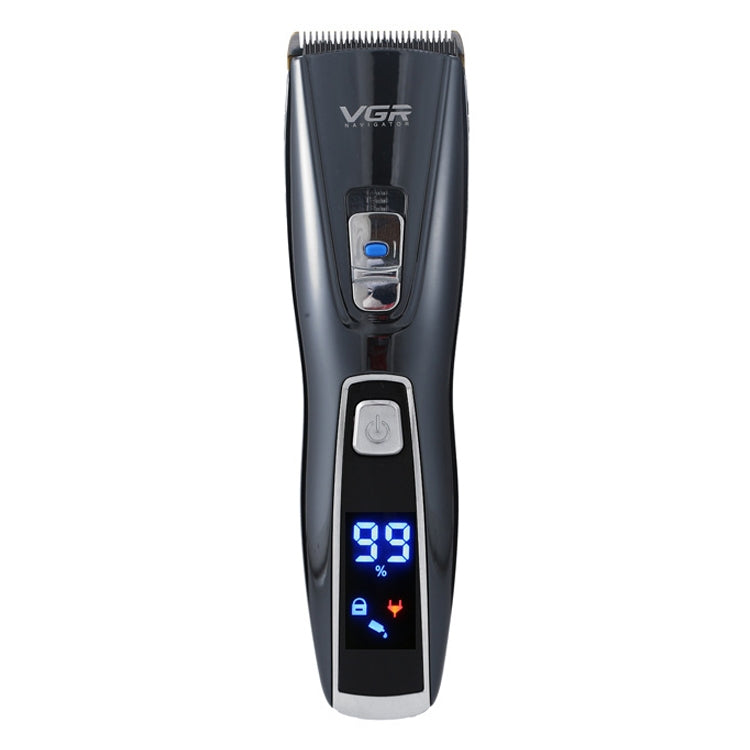 VGR V-027 10W Professional Electric Hair Clipper with LCD Display, Plug Type: EU Plug