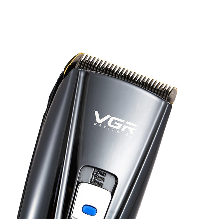 VGR V-027 10W Professional Electric Hair Clipper with LCD Display, Plug Type: EU Plug