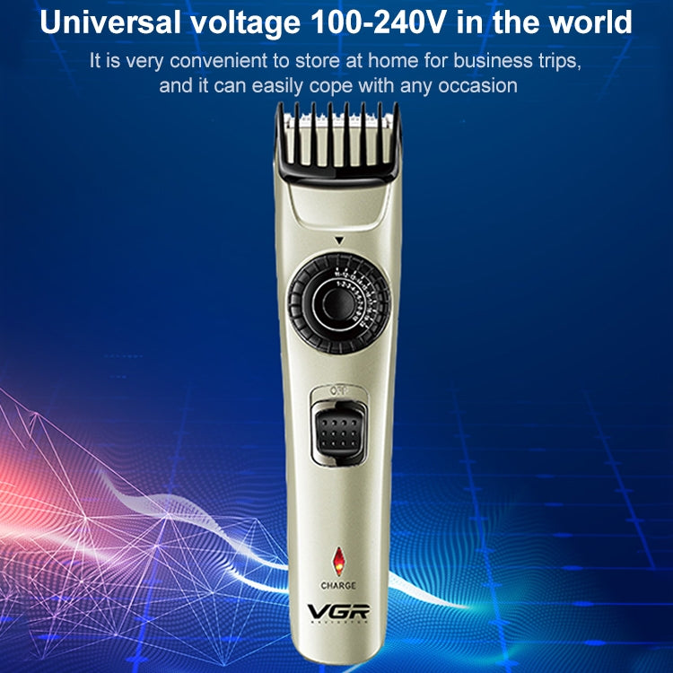 VGR V-031 5W USB Multi-size Controllable Self Trimming Hair Clipper Reluova