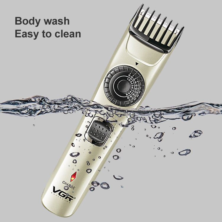 VGR V-031 5W USB Multi-size Controllable Self Trimming Hair Clipper Reluova