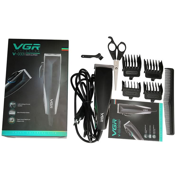 VGR V-033 9W 8 in 1 Electric Hair Clipper with Line, Plug Type: EU Plug Reluova