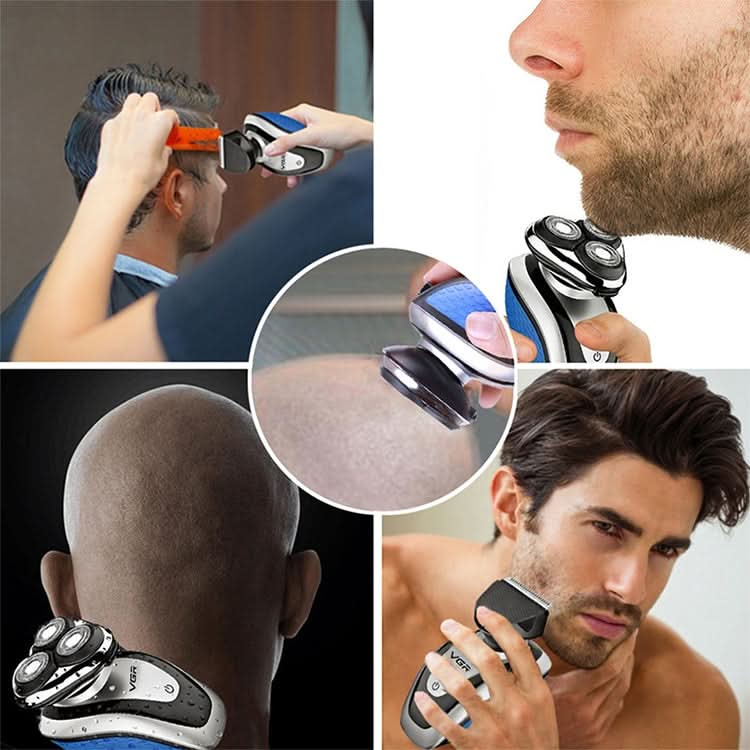 VGR V-300 5W 2 in 1 USB USB Multi-function Electric Shaver with Hair Cutter Head Reluova