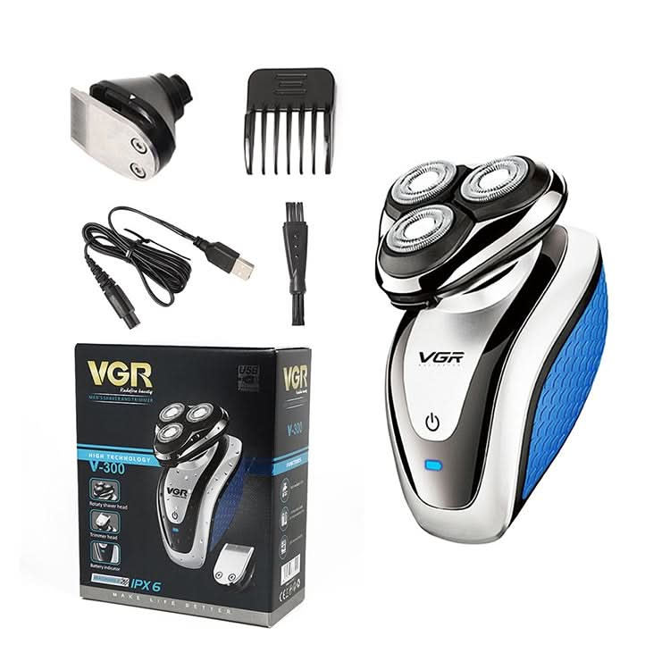 VGR V-300 5W 2 in 1 USB USB Multi-function Electric Shaver with Hair Cutter Head Reluova