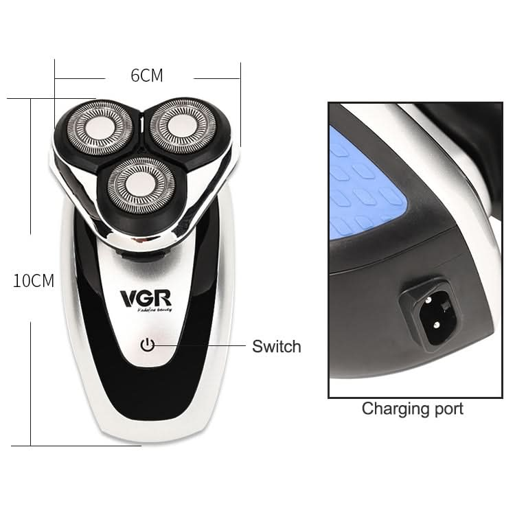 VGR V-300 5W 2 in 1 USB USB Multi-function Electric Shaver with Hair Cutter Head Reluova