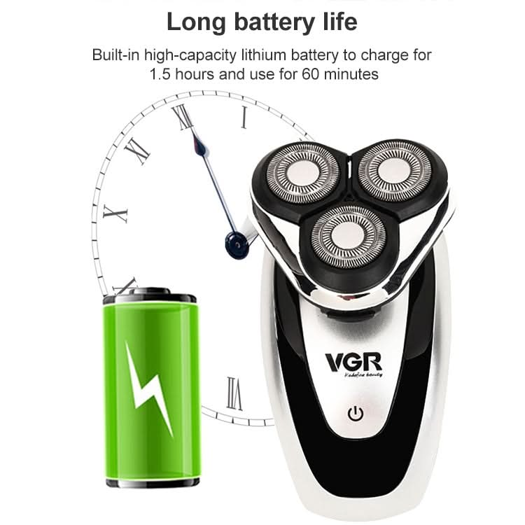 VGR V-300 5W 2 in 1 USB USB Multi-function Electric Shaver with Hair Cutter Head Reluova