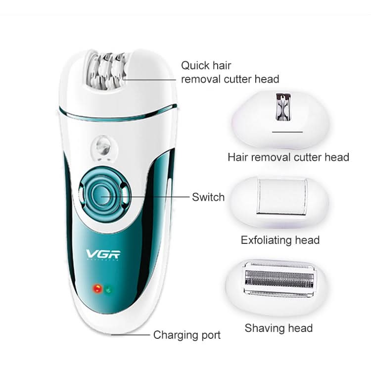 VGR V-700 3W 4 in 1 Electric Hair Remover, Plug Type: EU Plug