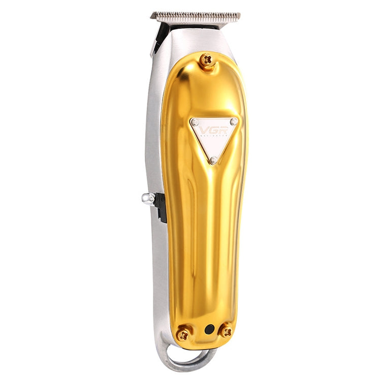 VGR V-057 8W USB Metal Professional Oil Head Push White Hair Clipper Reluova