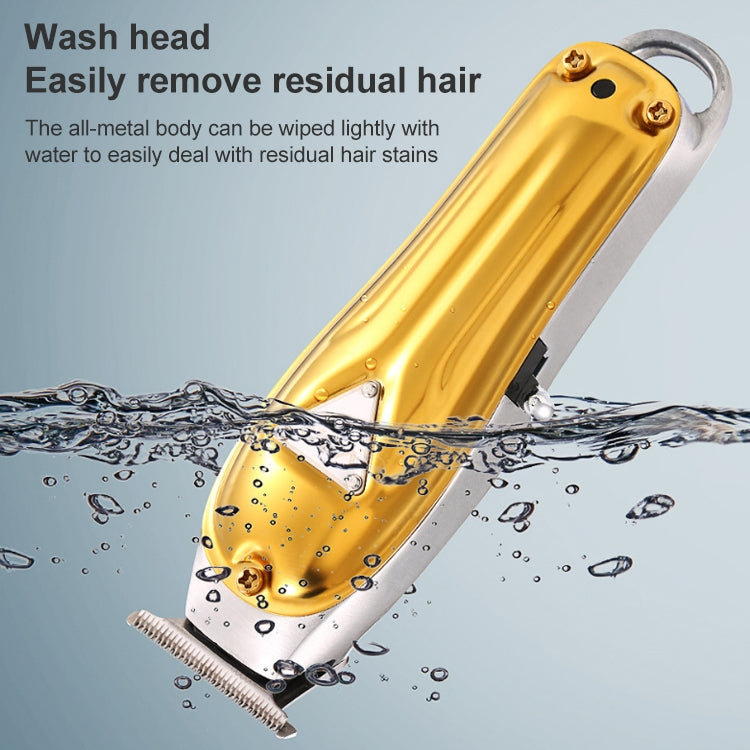 VGR V-057 8W USB Metal Professional Oil Head Push White Hair Clipper