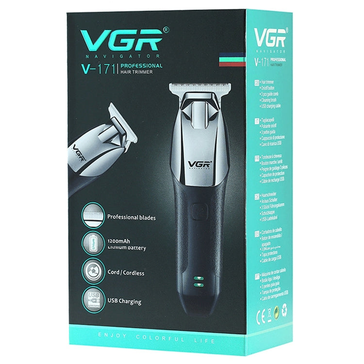 VGR V-171 5W USB Portable Push White Electric Clippers Reluova