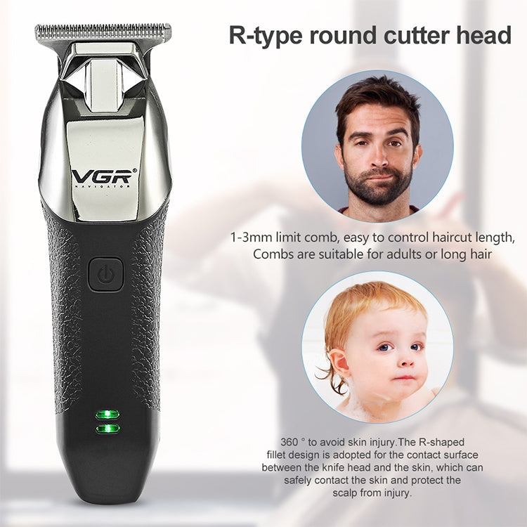 VGR V-171 5W USB Portable Push White Electric Clippers Reluova