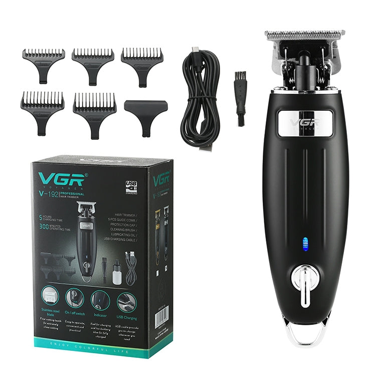 VGR V-192 5W USB Home Portable Hair Clipper with Battery Power Display