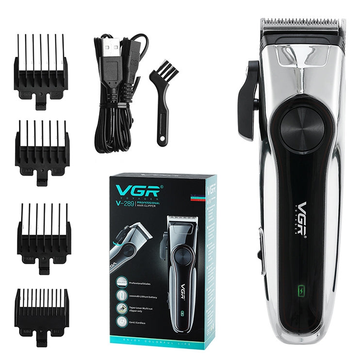 VGR V-289 10W USB Home Portable Hair Clipper with Battery Indicator & Four Gear Adjustment Reluova