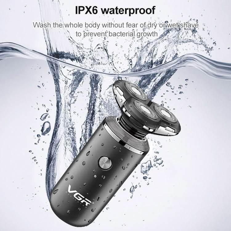 VGR V-317 5W USB Omnidirectional Three-dimensional Floating Three-network Electric Shaver Reluova