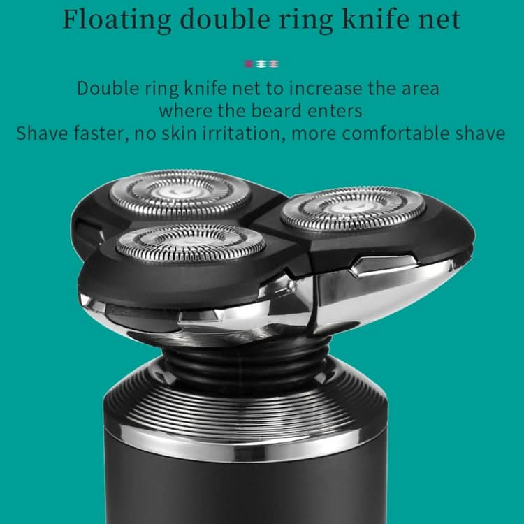 VGR V-317 5W USB Omnidirectional Three-dimensional Floating Three-network Electric Shaver Reluova