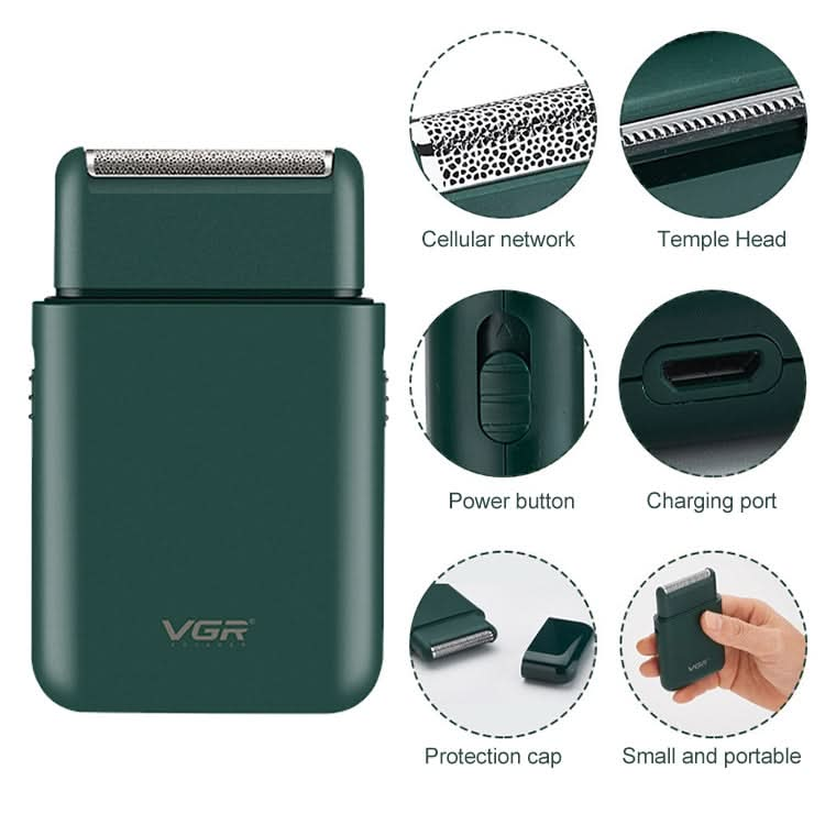 VGR V-390 5W USB Portable Reciprocating Electric Shaver Reluova