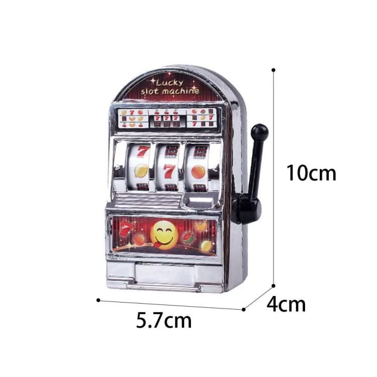 Mini Slot Machine Toy Rotatable Stress Reliever Children Party Jackpot Funny Jokes Play Toy, Random Color Reluova