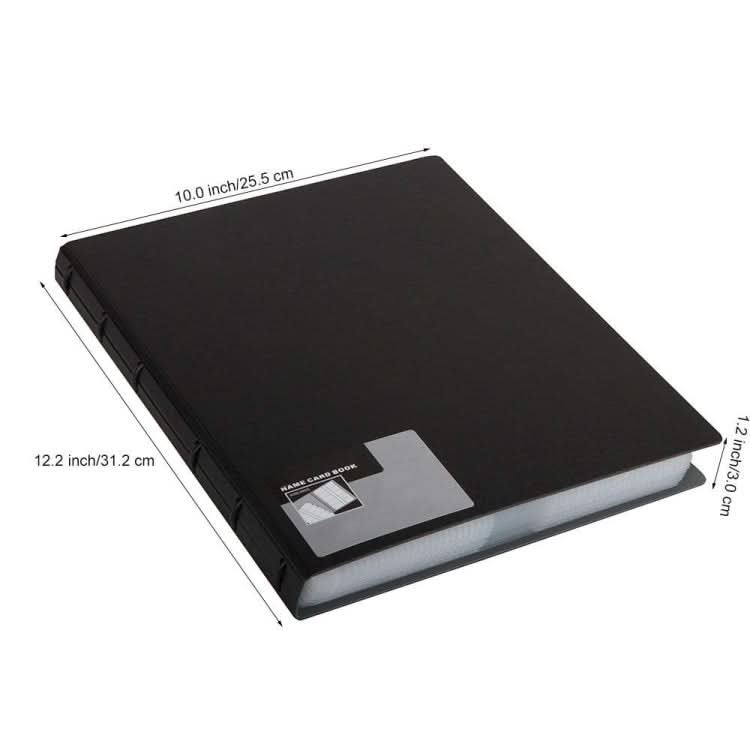 Deli Business Card Book Name Card Holder Book with 600 Business Cards Capacity Reluova