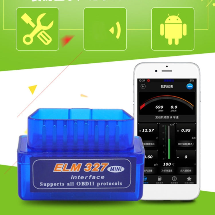 New OBD V2.1 mini ELM327 OBD2 Bluetooth Auto Scanner OBDII 2 Car ELM 327 Tester Diagnostic Tool for Android Windows Symbian ÎҵÄÉ̵ê