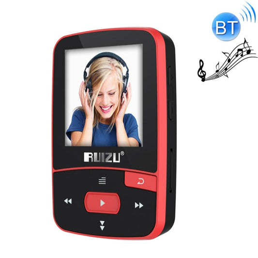 New Arrival Original RUIZU X50 Sport Bluetooth MP3 Player 8gb Clip Mini with Screen Support FM,Recording,E-Book,Clock,Pedometer Reluova