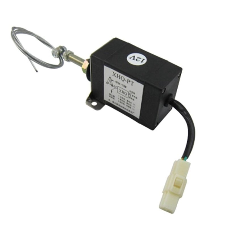 Normally Close DC 12V/24V Diesel Engine Flame Out Device Engine Stop Solenoid Valve XHQ-PT Power Off Pull Type Flameout Magnetic