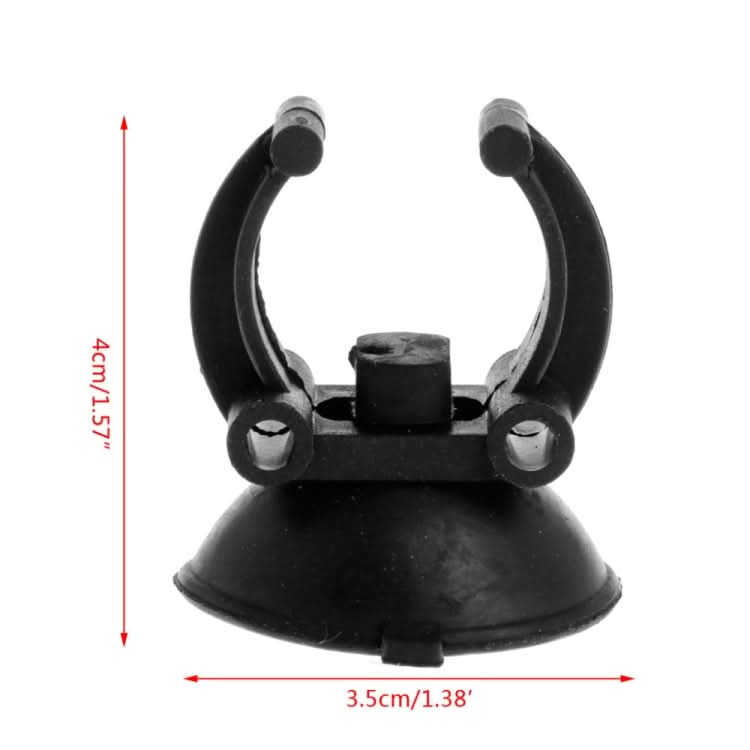 50 PCS 3.5cm Diameter Black Suction Cup Clip for Aquarium Heater Tubing Rain Bar-Reluova